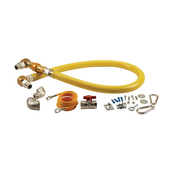 T&S Brass Kit, Gas Hose , 3/4" X 48", T&S HG-4D-48SK - main